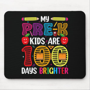 Kids 100 Days Of School Teacher Student  Mouse Pad