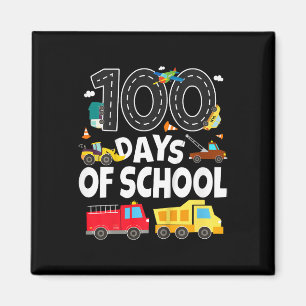 Kids 100 Days Of School Transportation Vehicle Tod Magnet