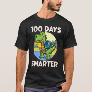 Kids 100 days smarter, Cute dino Happy 100th Day o T-Shirt