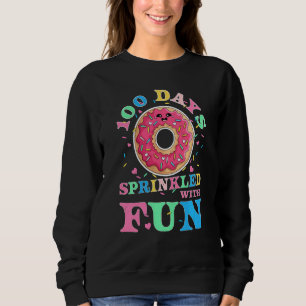 Kids 100 Days Sprinkled With Fun Doughnut Kids 100 Sweatshirt
