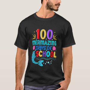 Kids 100 Mermazing Days of School - colourful Merm T-Shirt