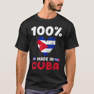 Kids 100 Percent Made In Cuba Funny Boys Girls Cub T-Shirt