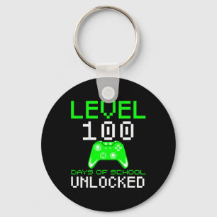 Kids 100th Day Of School Shirt Kids Video Games Bo Key Ring