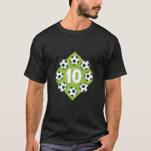 Kids 10 Birthday Soccer Boy 10 Year Old Boy Girl T-Shirt