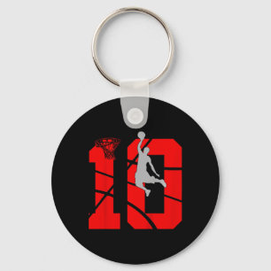 Kids 10 Year Old 10th Basketball Birthday PartyThe Key Ring