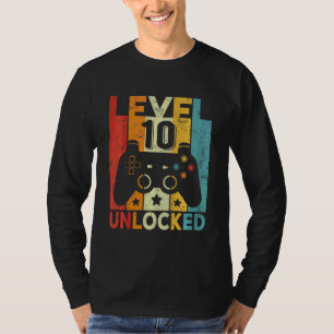 Kids 10 Years Old Boy Girl 2012 Birthday Level 10 T-Shirt