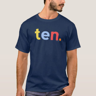 Kids 10Th Birthday Boy 10 Year Old Ten | Age 10 T-Shirt