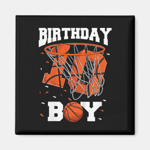 Kids 10th Birthday Bysketbyll Kids Magnet