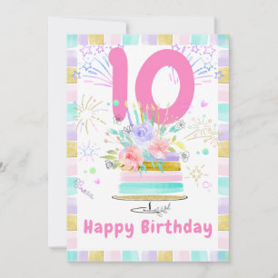 Kids' 10th birthday cards for girls