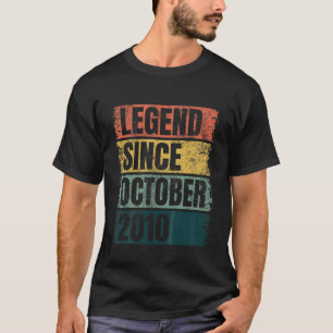 Kids 10th Birthday Gifts Age 10 Years Legend Since T-Shirt