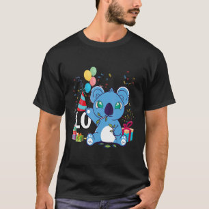 Kids 10th Birthday Koala 10 Year Old Birthday Koal T-Shirt