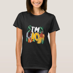 Kids 10th Birthday Party 10 Years Zoo Animal Eleph T-Shirt