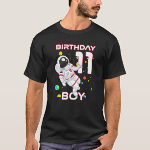 Kids 11 Year Old Birthday Astronaut 11th Birthday T-Shirt