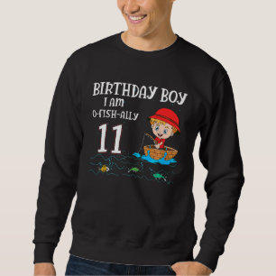 Kids 11 Year Old Little Fisherboy Fishing Children Sweatshirt