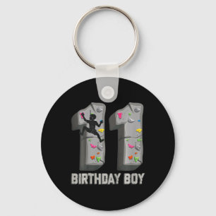 Kids 11 Years Old Rock Climbing 11th Birthday Adve Key Ring