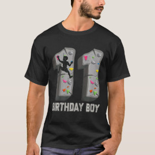Kids 11 Years Old Rock Climbing 11th Birthday Adve T-Shirt