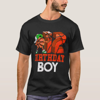 Kids 12 Year Old Bysketbyll Dabbing 12th Birthday T-Shirt