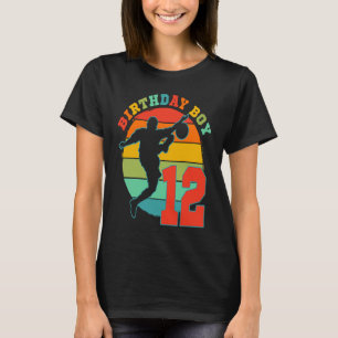 Kids 12 Year Old Soccer Birthday Party Themed 12th T-Shirt