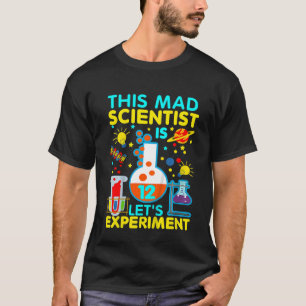Kids 12th Birthday This Mad Scientist Is 12 Let's T-Shirt