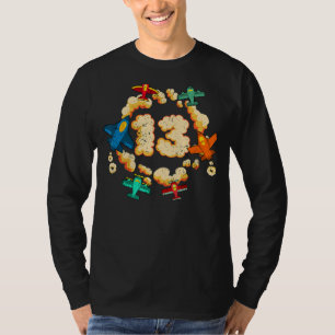 Kids 13th Birthday Aeroplanes Boys Girls 13 Years T-Shirt