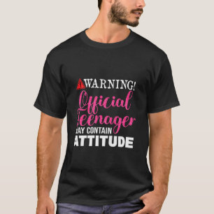 Kids 13th Birthday Warning Official Teenager May C T-Shirt