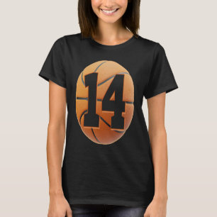 kids 14year Old Birthday Boys basketball 14th bir T-Shirt