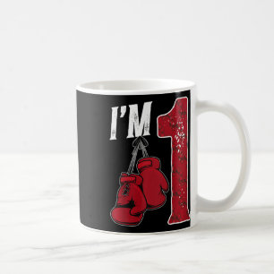Kids 1st Birthday Boxing Boy One Year Old Boxer  Coffee Mug
