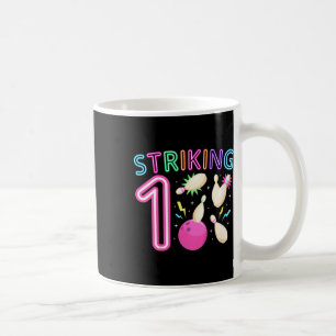 Kids 1st Birthday Party Bowling Girl 1 Year Old Bo Coffee Mug