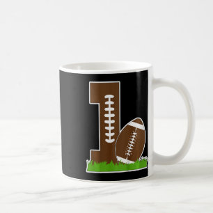 Kids 1st Birthday Party Football Boy One Year Old Coffee Mug