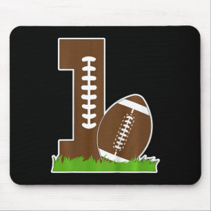 Kids 1st Birthday Party Football Boy One Year Old  Mouse Pad