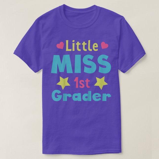 Kids 1st Grade  Girls Little Miss 1st Grader First T-Shirt (Design Front)