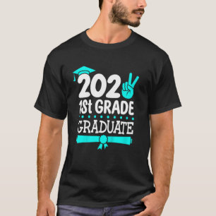 Kids 1st Grade Graduation 2022 Peace Out First Gra T-Shirt