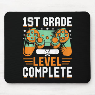 Kids 1st Grade Level Complete Graduation Video Gam Mouse Pad