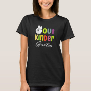 Kids 1st Grade Straight Out Kindergarten Graduatio T-Shirt