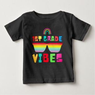 Kids 1st Grade Vibes-First Grade Back To School Baby T-Shirt