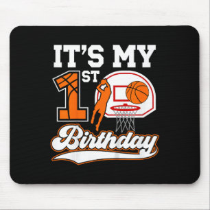 Kids 1st Sketll Birthday 1 Year Old Sketll Player Mouse Pad