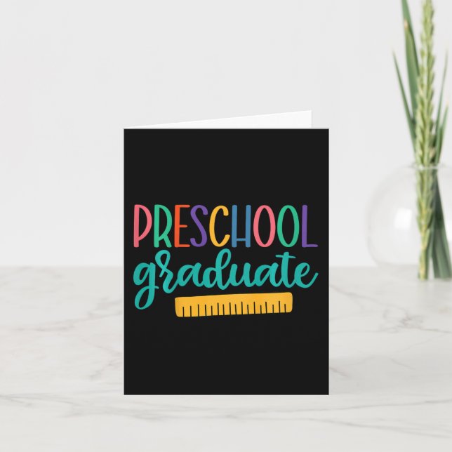 Kids 2023 Pre-k Graduate Preschool Boys Last Day O Card (Front)