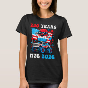 Kids 250th Anniversary 1776 2026 Usa 4th Of July B T-Shirt