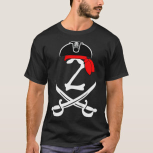Kids 2 Year Old 2nd Pirate Birthday Party Theme Gi T-Shirt