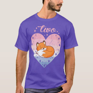 Kids 2 Year Old Cute Fo Birthday Girl 2nd Bday Pre T-Shirt
