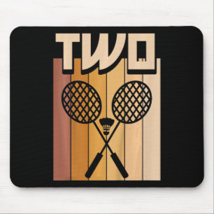 Kids 2 Year Old Dminton Birthday Boy 2nd Birthday Mouse Pad