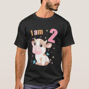 Kids 2 Years Old 2 Birthday Outfit Boy Girl Cute C T-Shirt