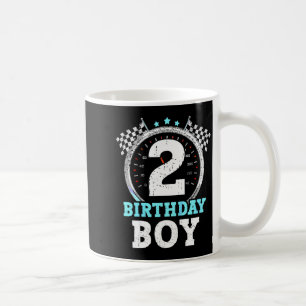 Kids 2nd birthday boy 2 second race car birthday coffee mug