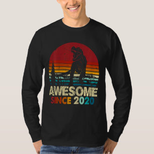 Kids 2nd Birthday Boy Dinosaur Rex Awesome 2020 2  T-Shirt