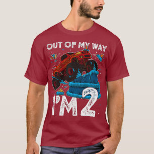 Kids 2nd Birthday Boy Monster Truck Out Of My Im T-Shirt