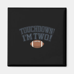 Kids 2nd Birthday Football Player Touchdown Im Two Magnet