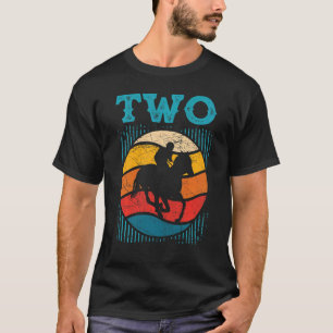 Kids 2nd Birthday Horse Rider Fan 2 Years old Girl T-Shirt