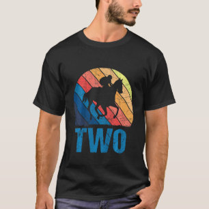 Kids 2nd Birthday Horse Rider Fan 2 Years old Girl T-Shirt