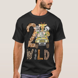 Kids 2nd Birthday Safari Two Wild Zoo Birthday Saf T-Shirt