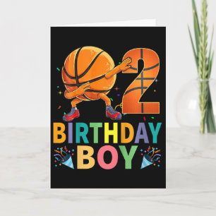 Kids 2nd Birthday Sketll Dabbing 2 Years Old Kids Card